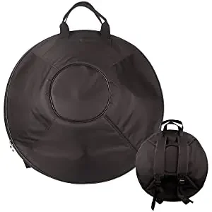 Juegos de tambores de mano D Minor, tambor de mano de acero de 22 pulgadas con bolsa de mano suave, mazo de 2 sartenes, soporte de sartén