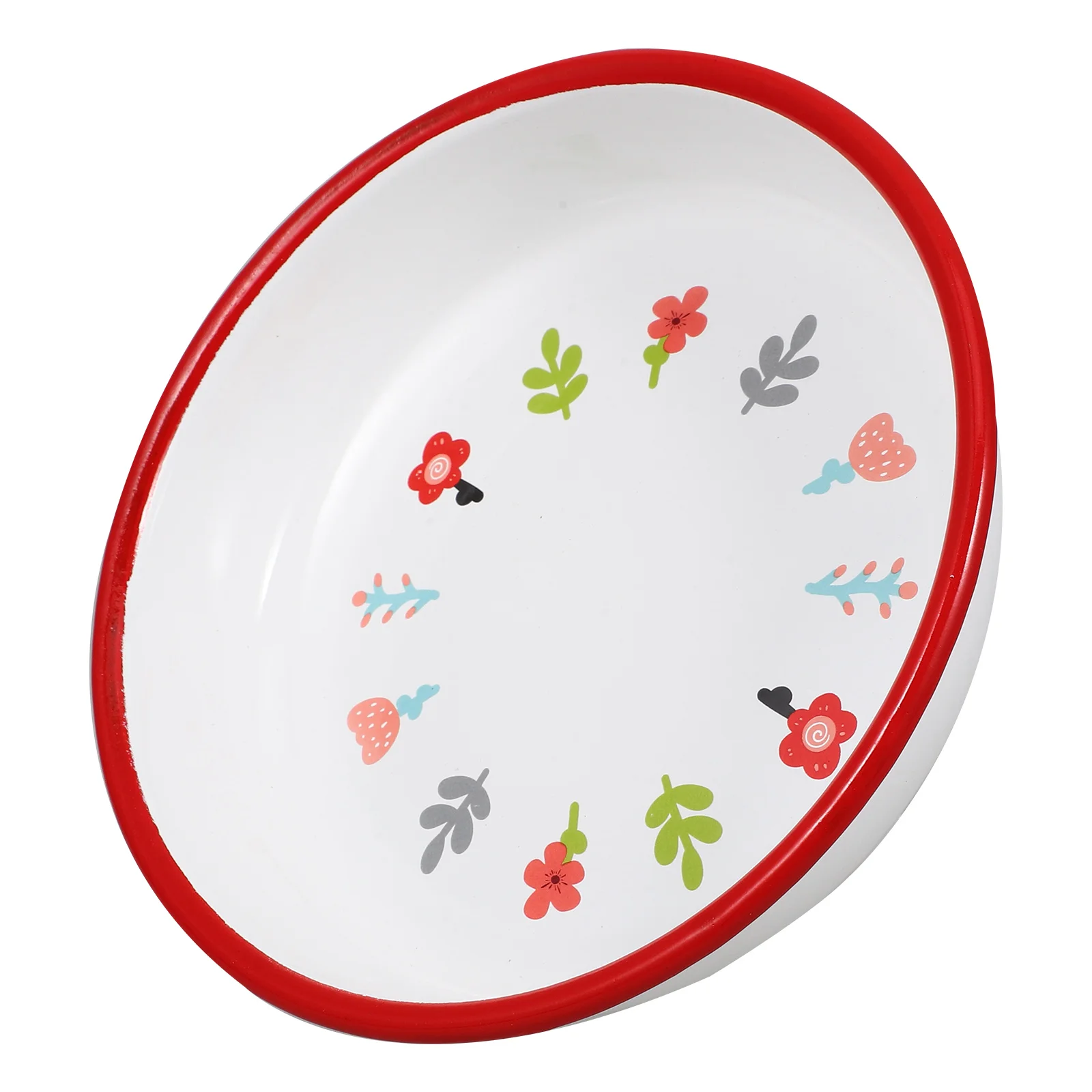 

Эмалированная тарелка 21 см, красная ретро посуда для фруктового салата, декоративный поднос, бытовая кухонная утварь, отель, ресторан, бар, пикник, сервировка закусок