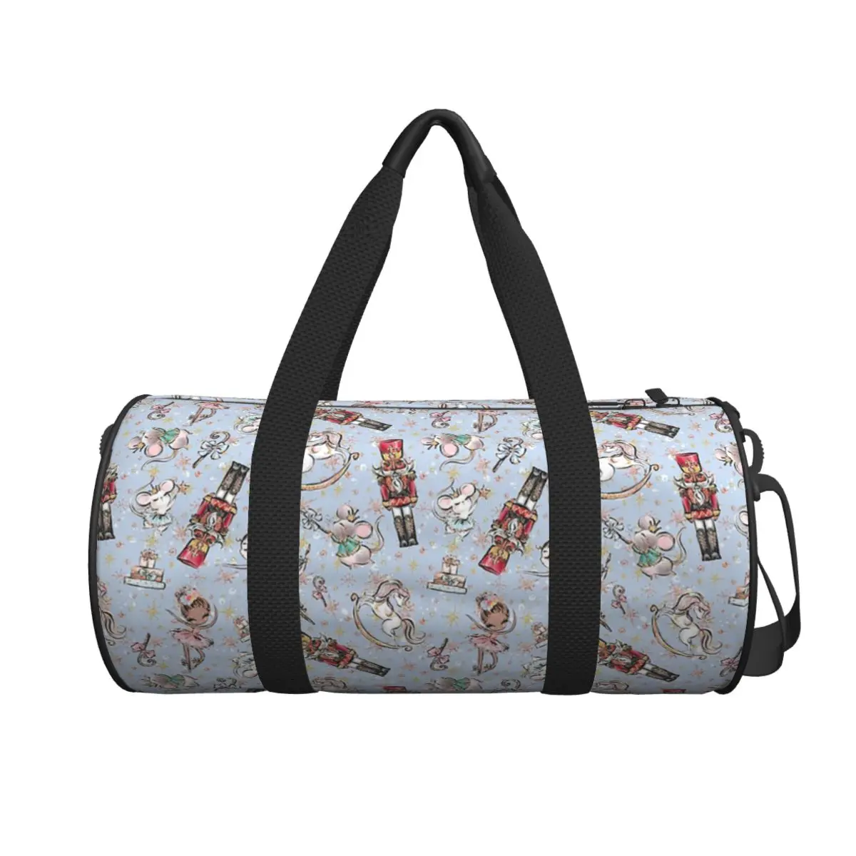 

Christmas Nutcrackers Stars Ballerina Violin Large Duffle Gym Bag Multi-Functional Duffle Travel Bags Handbags Fitness bag
