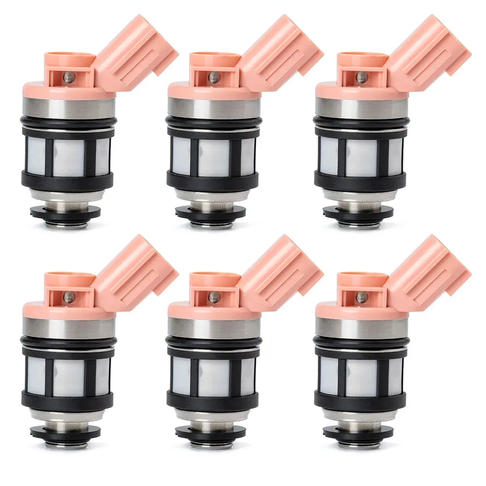 6Pcs Fuel Injector Nozzle Bico JS23-4 650cc For Nissan Frontier Pathfinder Xterra3.0L 3.3L 96-04 16600-9S200 166001800 166001801