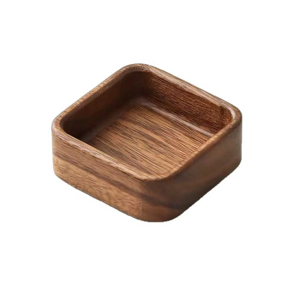 Walnut Wood Snack Bowl Natural Wood Wax Oil Finish Fruit Plate For Desserts And Nuts Decorative Storage Tray For Keys Jewelry