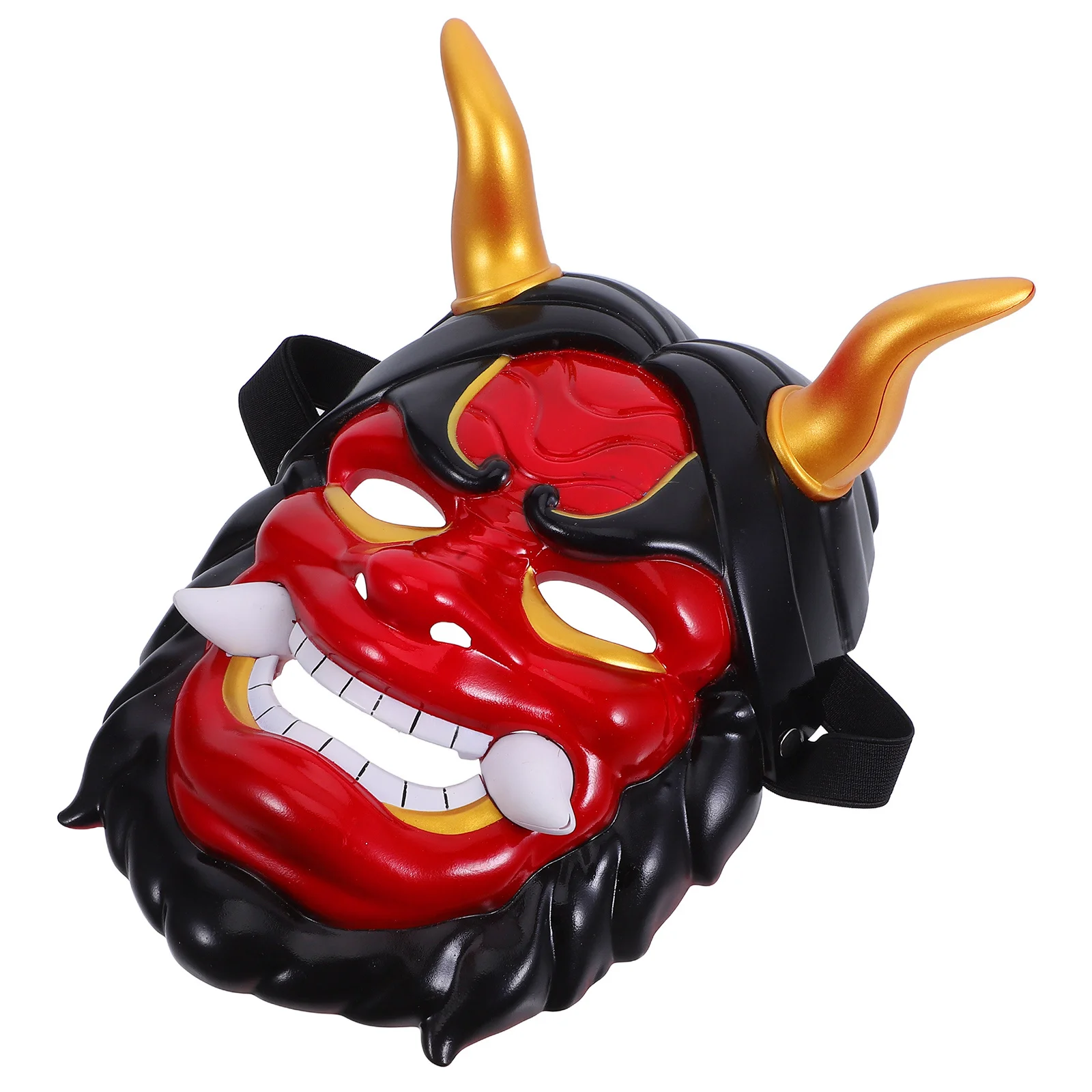 

Japanese Horned Hannya Mask Full Face Lightweight Cosplay for Halloween Masquerade Party Festival Hannya Mask Creepy Masks