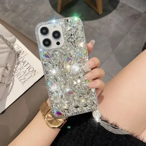 Luxury Glitter Rhinestone Case for Samsung S24 S20 Plus S21 FE S22 23Ultra Note20, Bling Diamond Bumper Cover, High Quality - Image 4