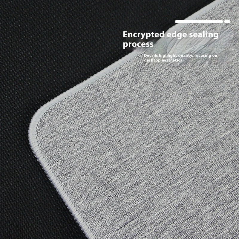Cotton and Linen Rubber Mouse Pad, Extra-large Office Desk Laptop Keyboard Writing Desk Mat, Durable and Lint-free