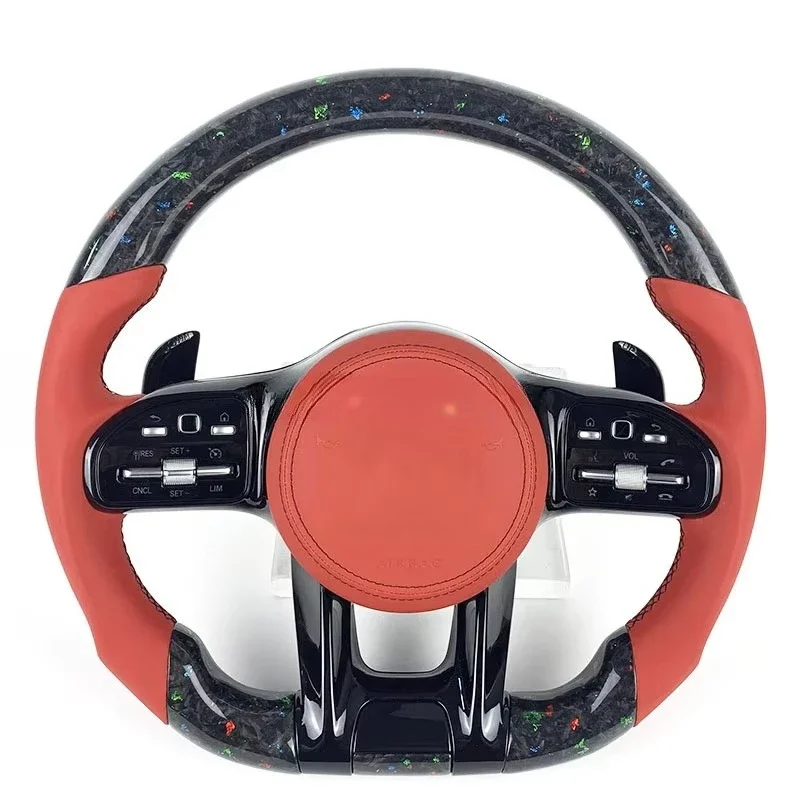For Mercedes-Benz W204 W205 C118 W177 AMG809 Mercedes-Benz Steering Wheel Custom Forged Carbon Fiber Steering Wheel