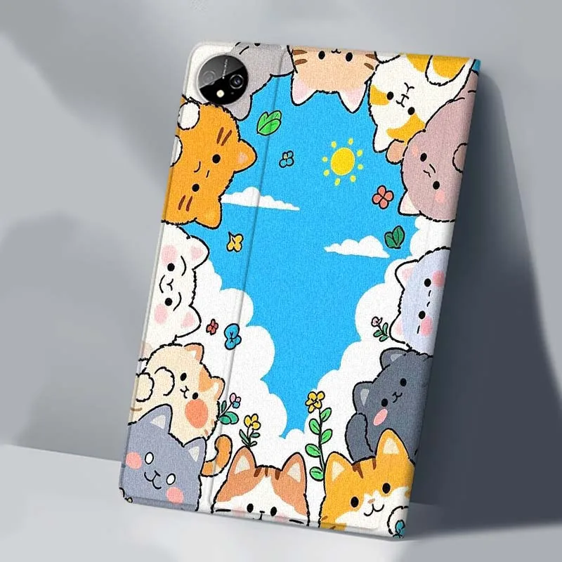 كارتون لطيف القط الفن ل الشرف الوسادة تبويب ماجيك GT GT2 6 X8 V7 V8 X9 8 9 13 X8a X9a Pro 10 12.1 12.5 بوصة اللوحي #2