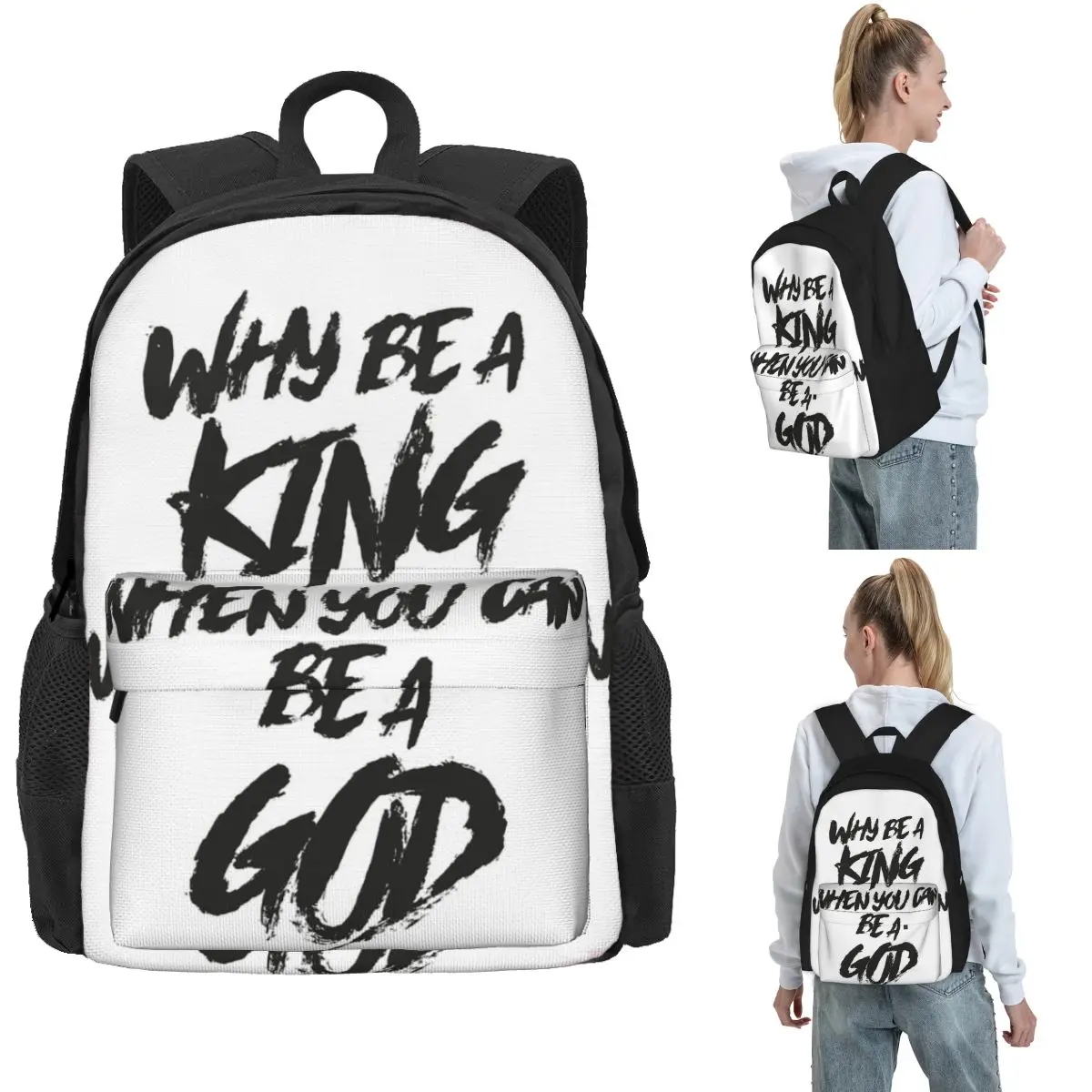 Eminem rap deus mochilas meninos meninas bookbag grande capacidade crianças sacos de escola portátil bolsa de ombro