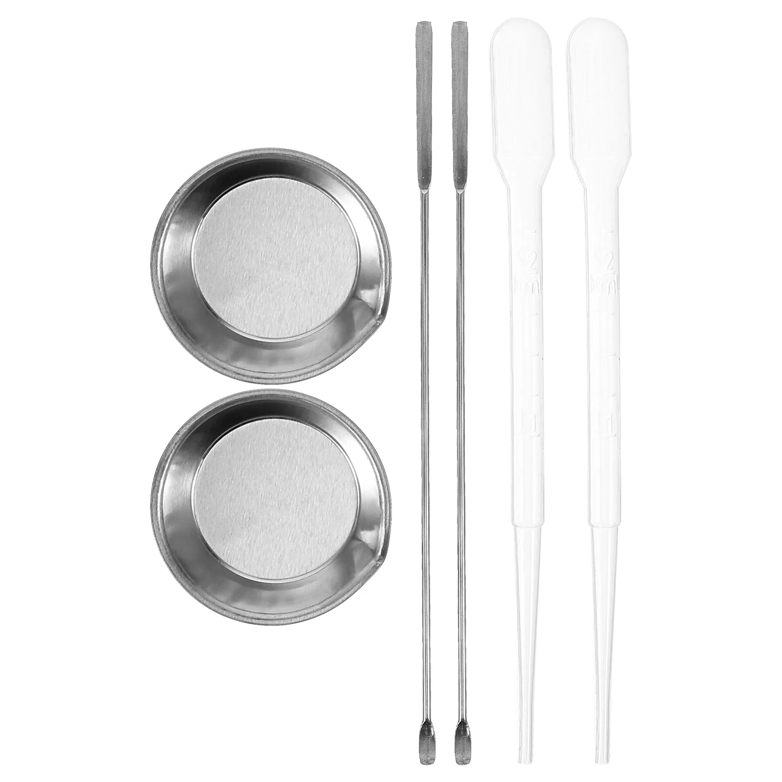 

Paint Tray Model Accessory Mixing Stirrers Eye Dropper Cup Sticks Stainless Steel Airbrush