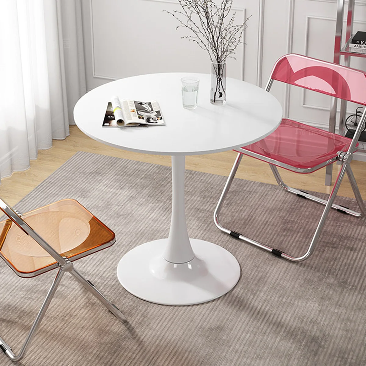 Nordic home leisure table hotel business reception office negotiation round table ins wind milk tea coffee shop coffee table