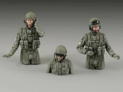 1/35 Scale Resin Soldier Figure Model Kit Modern War Tank Soldier Group Miniature Diorama Unassembled Unpainted Diy Toy 2381