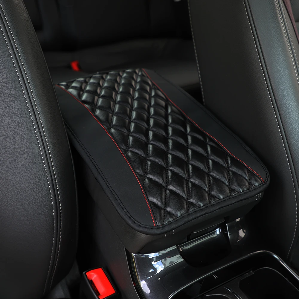 1 artificial sheepskin embroidered waterproof anti-fouling car armrest cushion central control cushion automotive supplies image 4