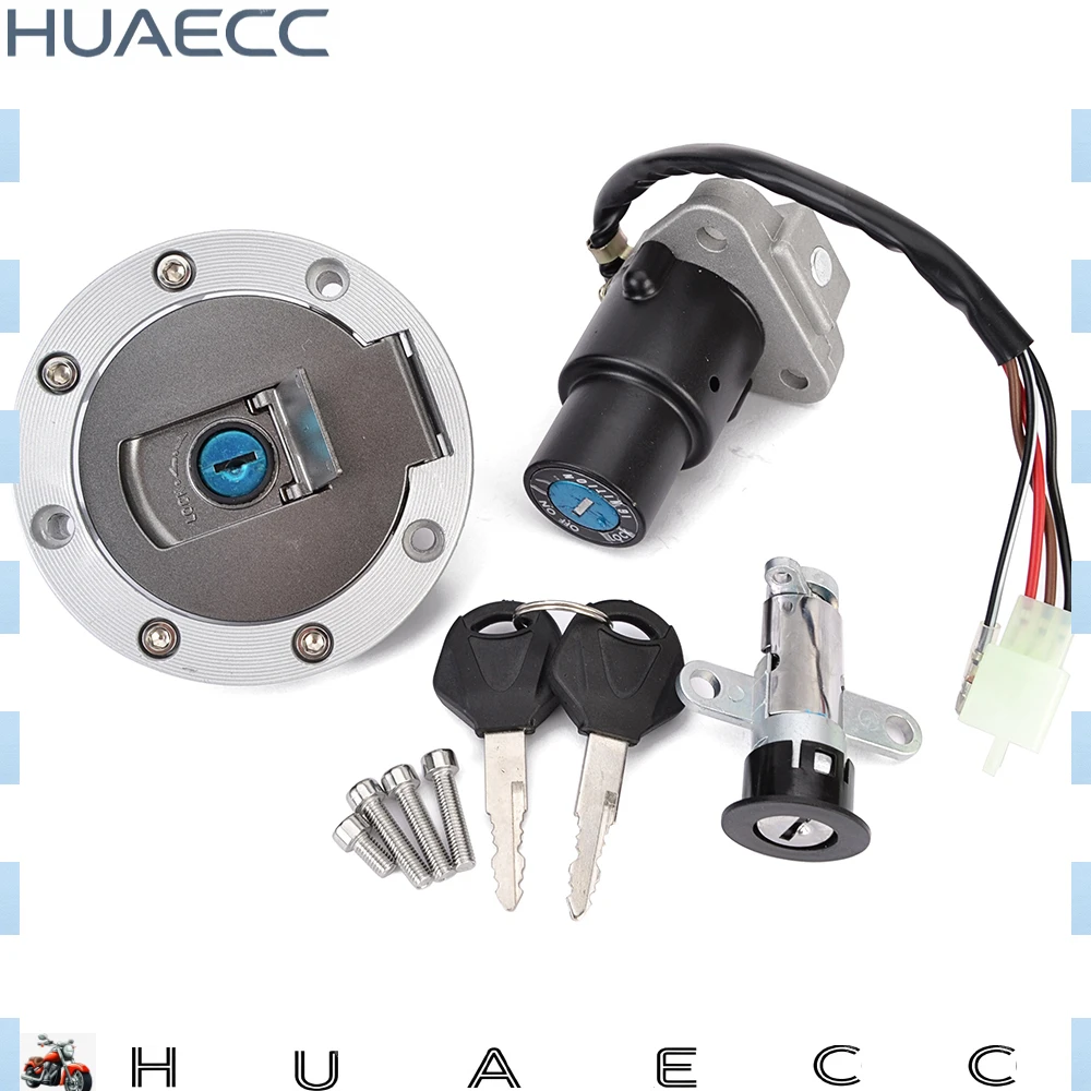 For Yamaha TZR125 TZR150 TZM150 TDM850 TZR 125 150 TZM 150 TDM 850 Fuel Gas Cap Ignition Switch Seat Lock with Key Kit  view 2