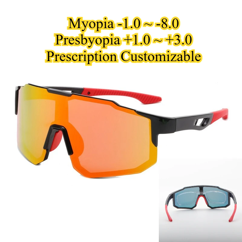 

Myopia Glasses Man Custom Prescription Polarized Sunglasses Outdoor Sports Professional Cycling Glasses UV400 Photochromic lens