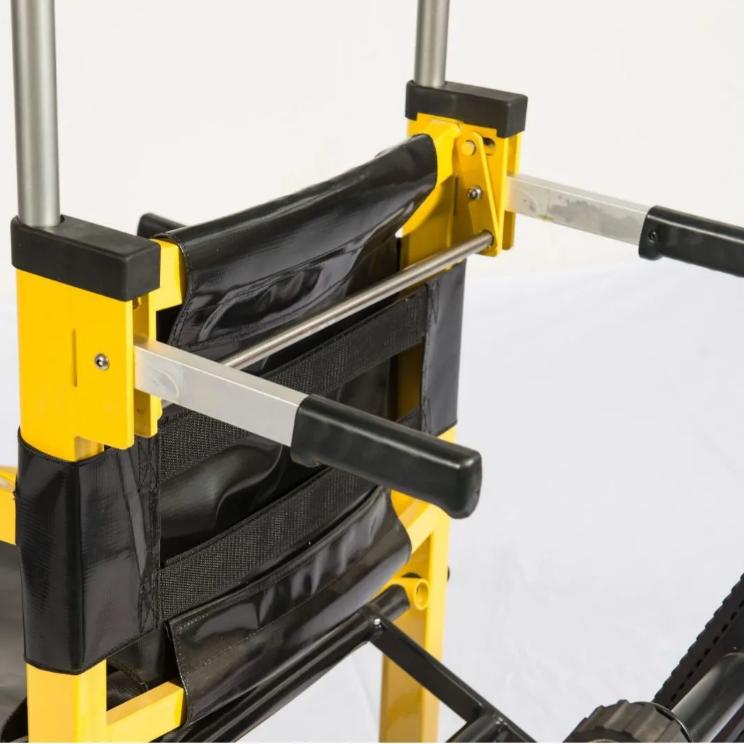 High-rise stairs evacuation chair aluminum folding stretcher crawler transfer manual downstairs fast single operation