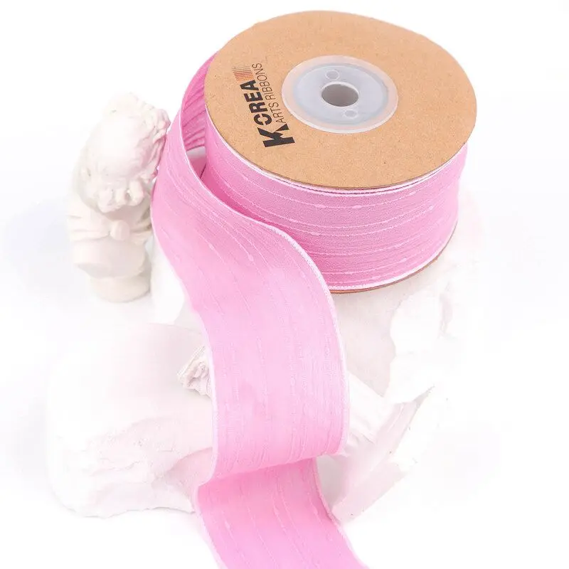 9 Yards 25MM 40MM Chiffon Stripe Ribbon DIY Handmade Material Headwear Bows Clothing Sewing Accessories Home Decoration