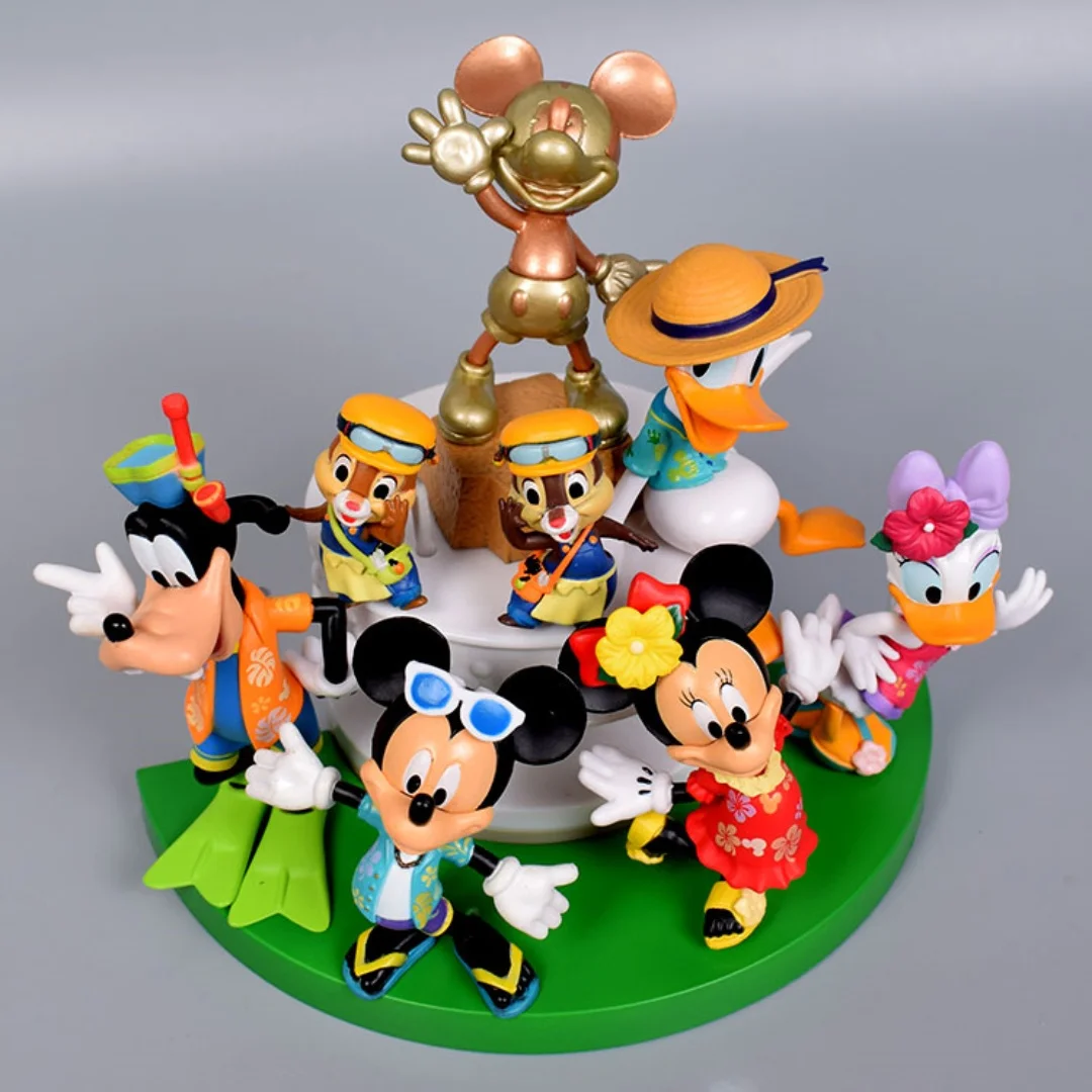 Disney Mickey Mouse Clubhouse Pvc Anime Figurine Model Minnie Donald Duck Daisy Gaofei Chipmunk Desktop Ornaments Toys Gifts