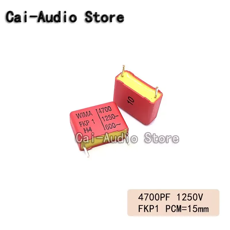2PCS/5PCS/10 sztuk/partia fabrycznie nowy, niemcy WIMA FKP1 1250V 4700PF 1250V 472 0.0047UF kondensator filmowy 1250 v4700pf 472 Pitch 15mm 10%