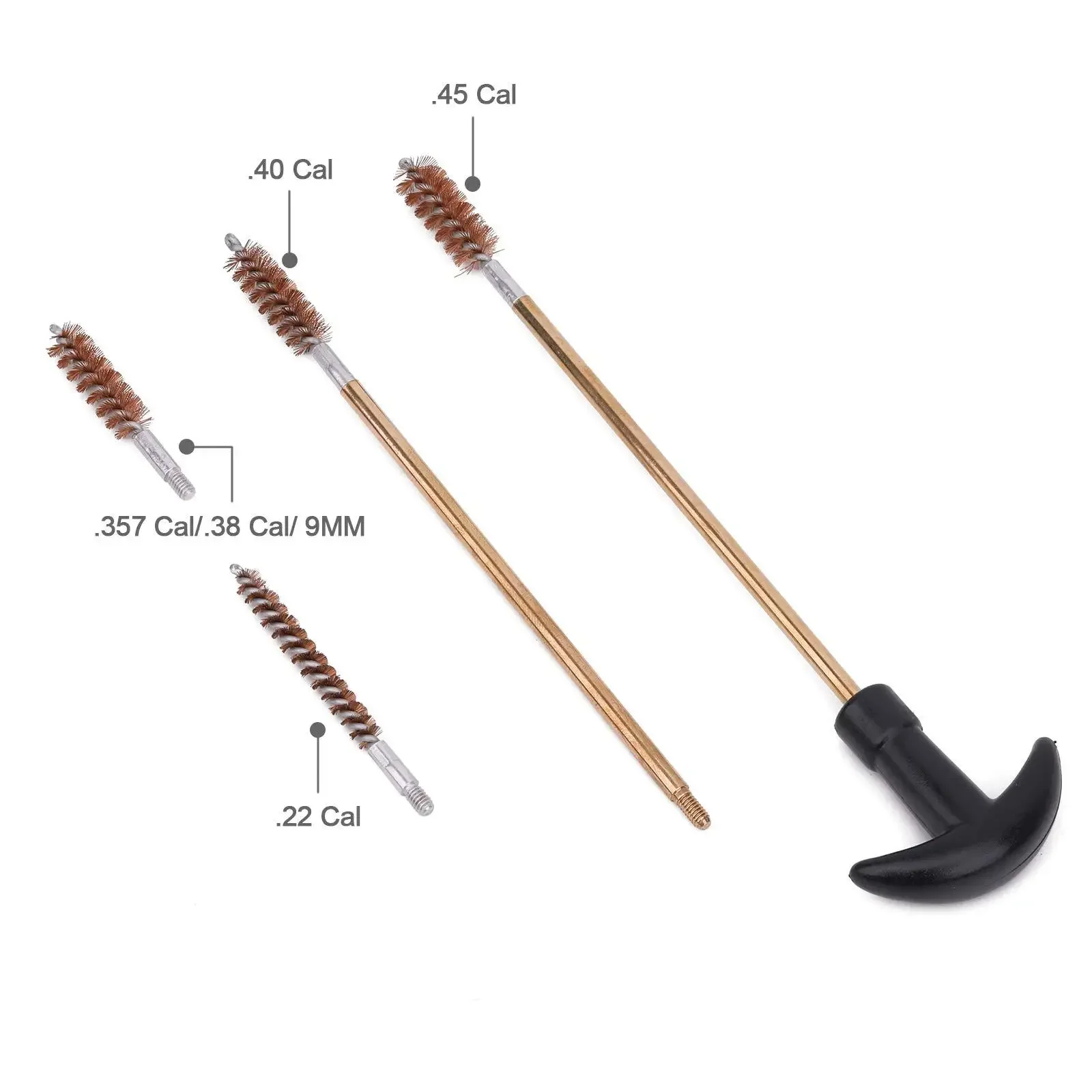 16PCS Multifunctional Pipe Dredging Nylon Brush Barrel Brush Set Cleaning Kit for 9mm Ar15 AK 74 M16 M4 G17 19 27 1911 - view 4