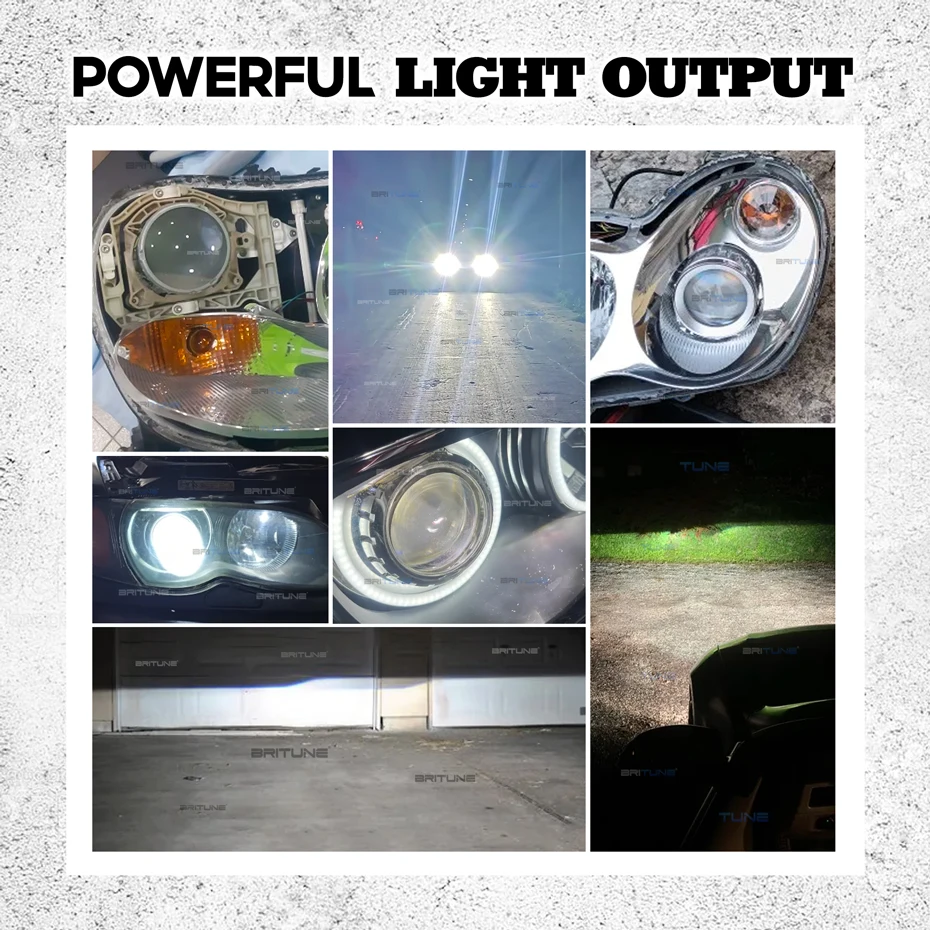 Bi-Xenon HID Projector Headlight Lens AL D2S For BMW E46 E90 E92 E83/Audi A3 A4/Benz W203 W220 MK5/Peugeot Accessories Retrofit