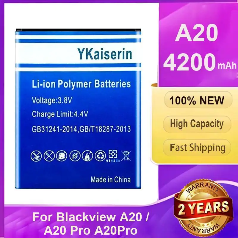 

Robust Mobile Phone Battery For Blackview A20 A20 Pro A20Pro 4200mAh