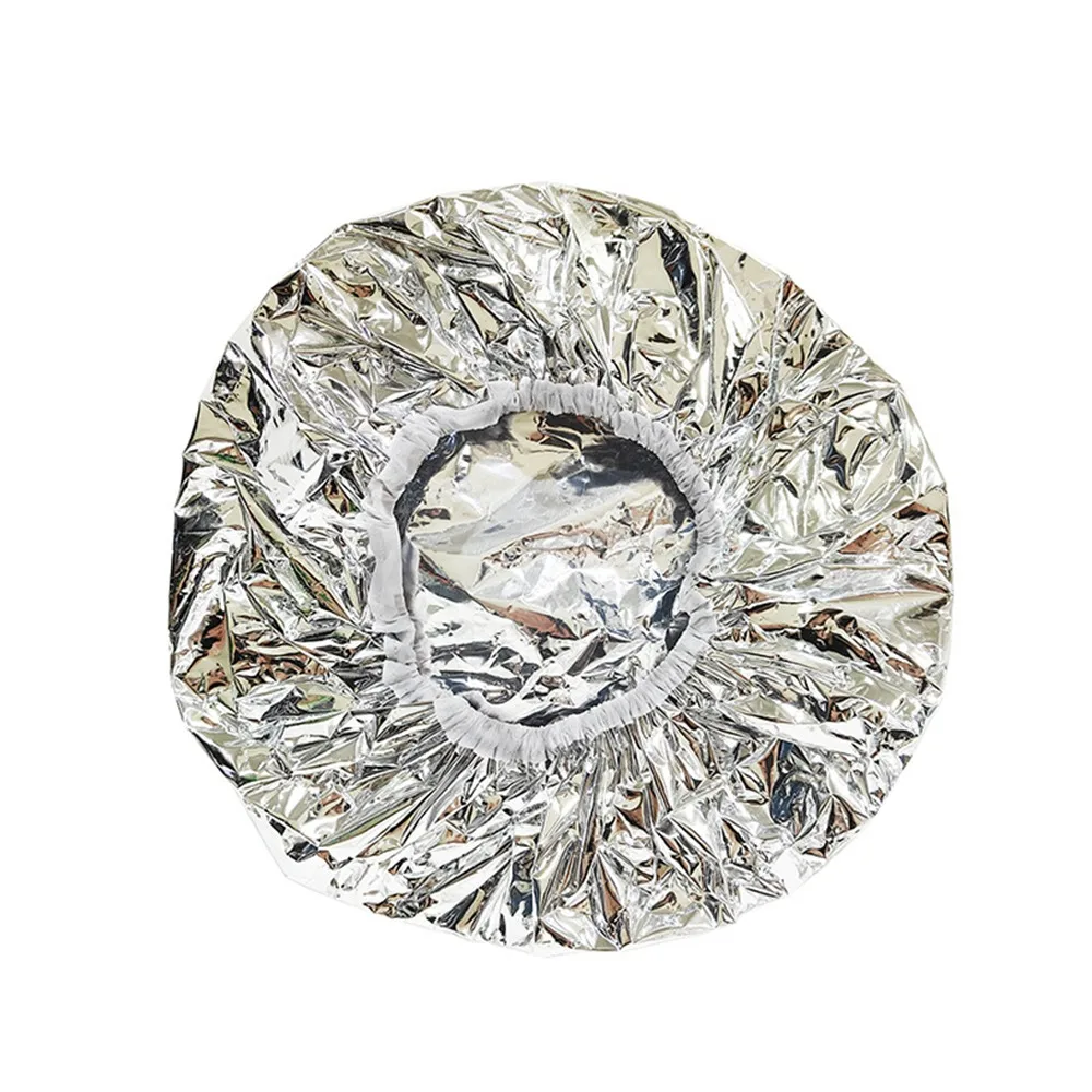 Aluminum Foil Self-heating Tin Foil Hat Waterproof Reusable Tin Foil Hair Processing Caps Hair Dye Tools Hair Steamer