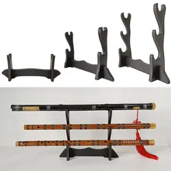 Small Japanese Samurai Sword Katana Tanto Stand Holder Flute Ruler Display Rack 1 ~ 3 Tier