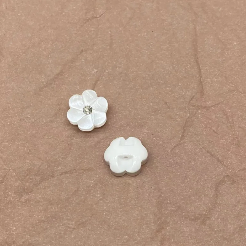 10 pçs 12.5mm flor botão cor único olho pão botão redondo resina botões de costura diy scrapbooking multicolorido suprimentos de costura