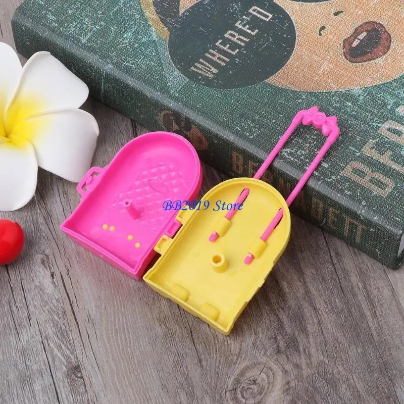 q0kb สาวตุ๊กตาพกพาไปมาสเกลสำหรับการเดินทางสำหรับเคส Reborns สำหรับตุ๊กตาภาพถ่ายอุปกรณ์ประกอบฉากสำหรับเล่น DIY Toy Princess Doll