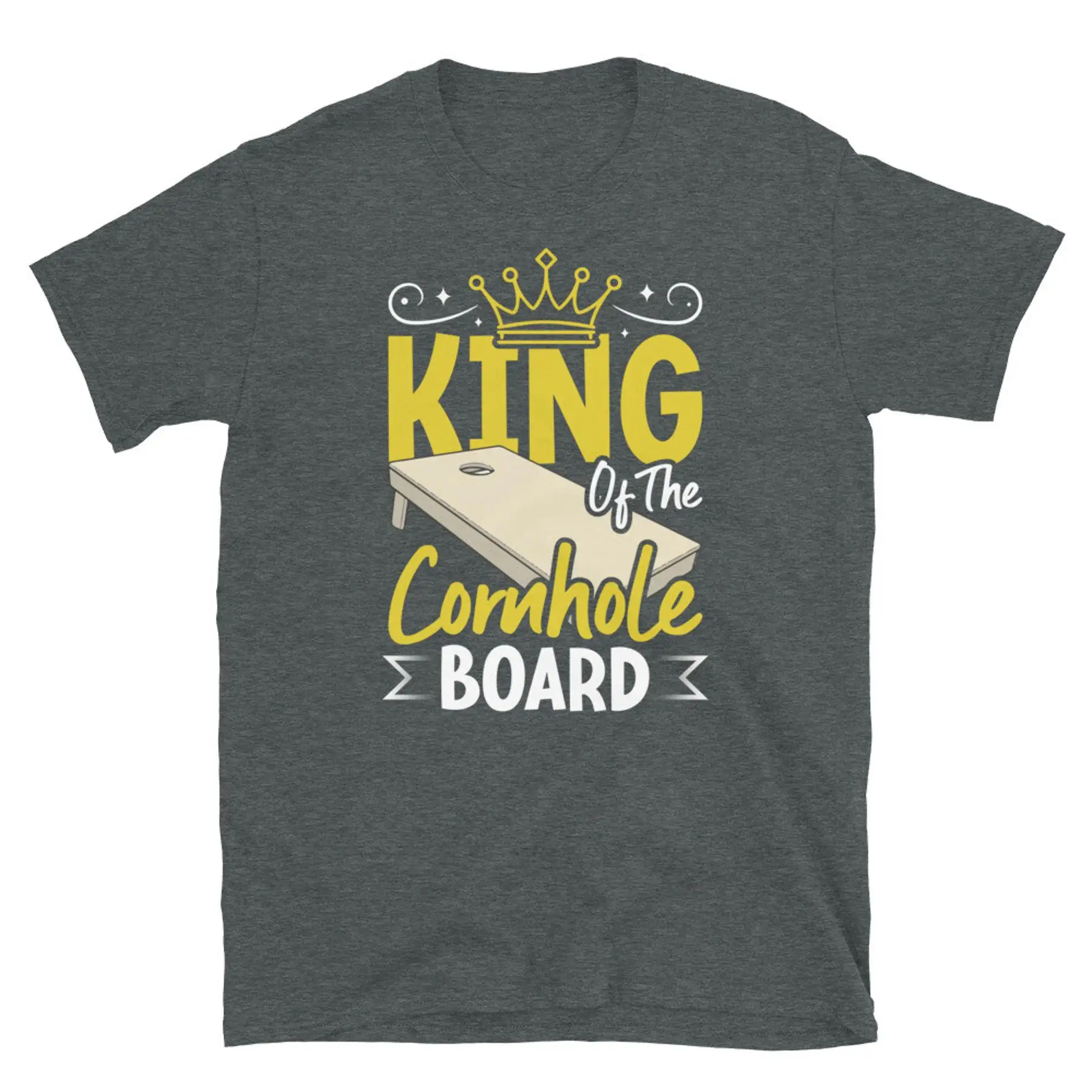 

King of the Cornhole Board Tailgate Party Backyard Short Sleeve Unisex T Shirt