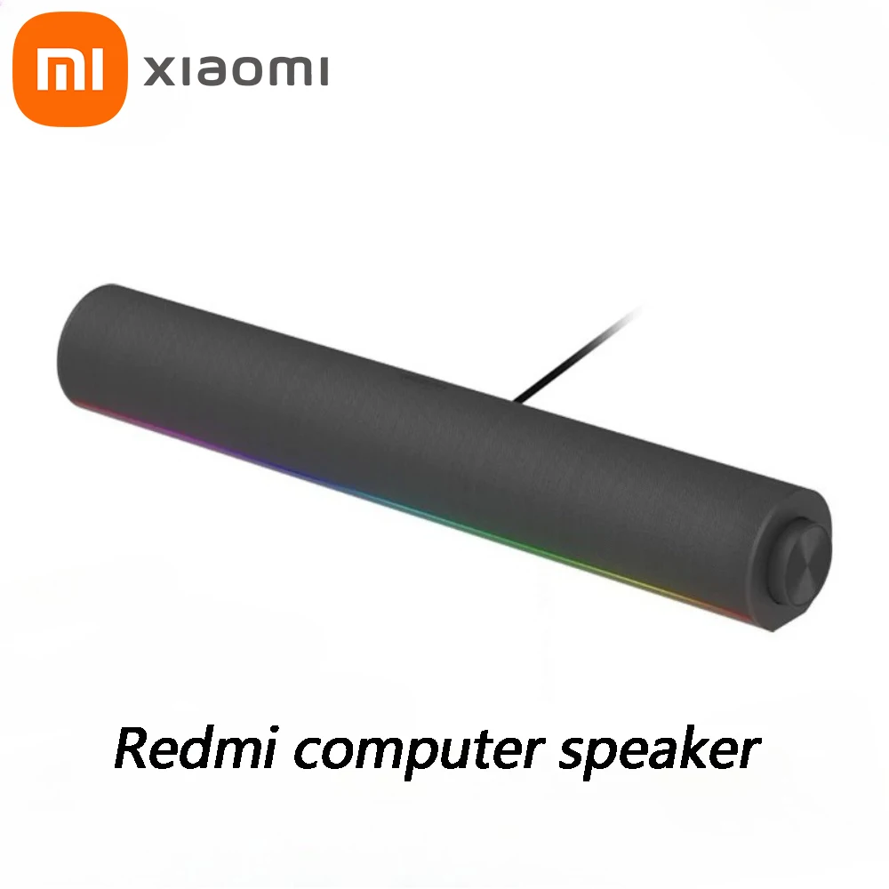

Компьютерный динамик Xiaomi Redmi, четырехканальный двухканальный стерео Bluetooth 5,0, RGB, ручка окружающего освещения, встроенный микрофон, новый