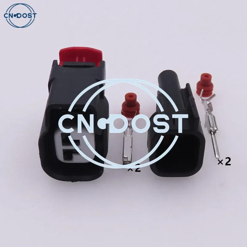 1 Conjunto de 2 Pinos 34062-0028 Conjunto de Ar Condicionado Automotivo AC com Sensor ABS e Soquete de Cabo para Compressor para Ford Mondeo Focus 34675-0001