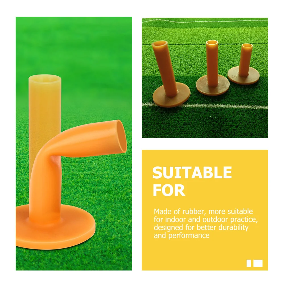 8 Pcs Golf Ball Holder Wear-resist Golfs Tees Practice Mat Optional Holders Rubber Professional Golfing Miss