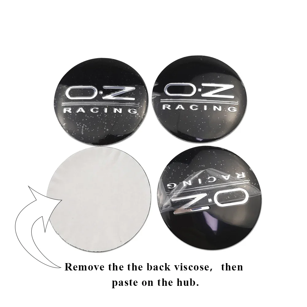 For OZ Racing for Volkswagen Mercedes-Benz Jaguar Alfa Romeo Ford Renault Lotus Suzuki Wheel Center Hub Stickers Badge Cap Auto