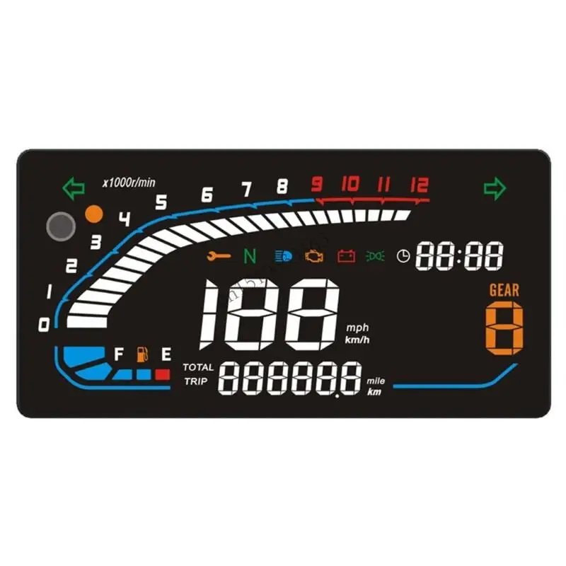 Medidor painel lcd 090e, velocímetro, leitura precisa para cm125 cm150 cm250