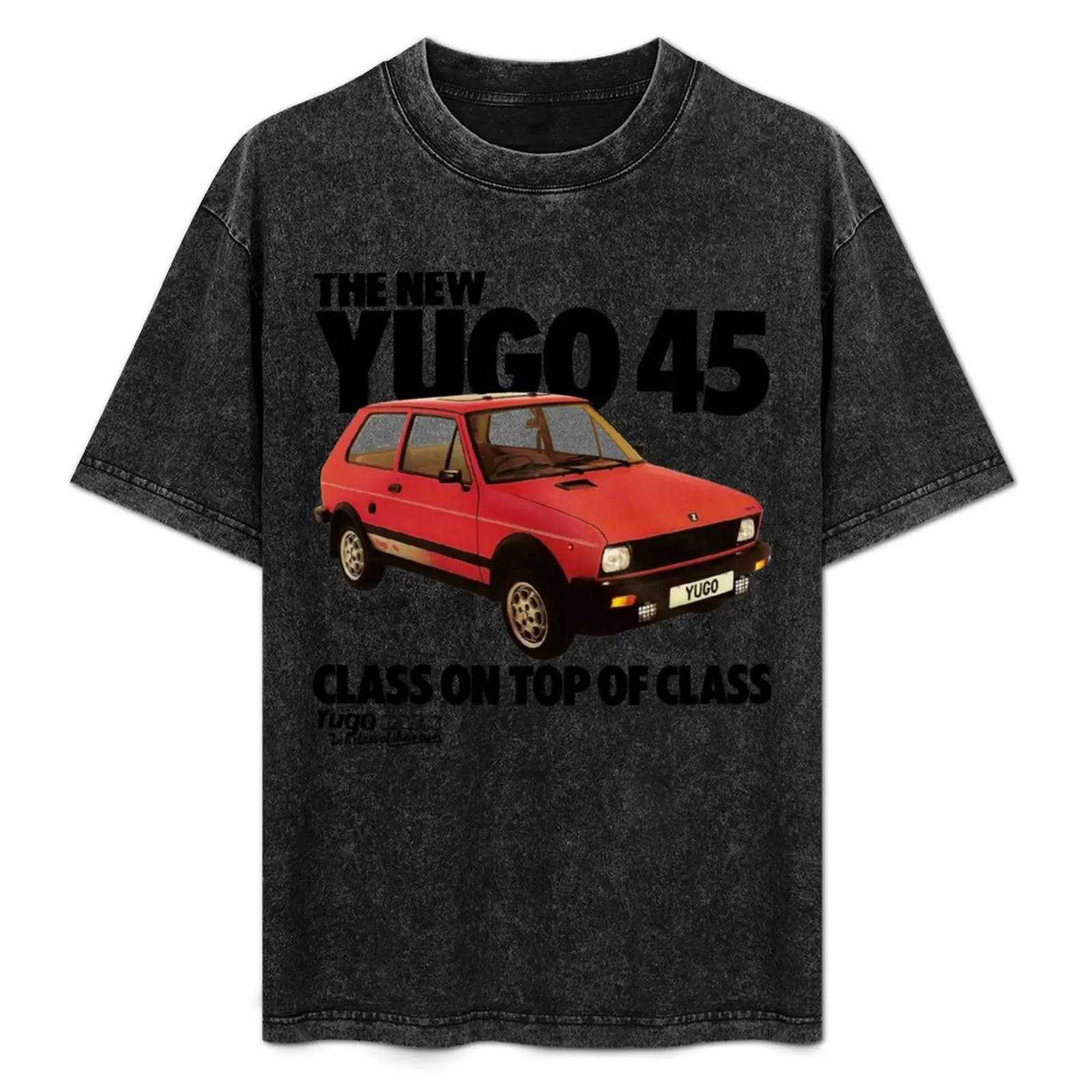 

YUGO 45 T-Shirt Simple Solid Color Crew Neck Tee