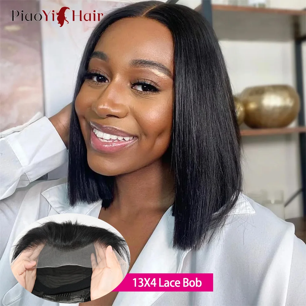 

Bob Wig Human Hair 13x4 Lace Frontal Wig 200% Density Brazilian Human Hair Straight BOB Wig 100% Human Hair Human Hair Frontal