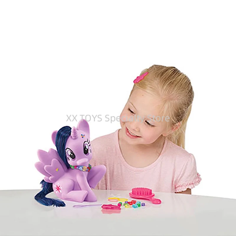 My Little Pony Twilight Spark Styling Head Unicorn Hairdressing Playset With Accessories Girls Play House Toys Birthday Gifts