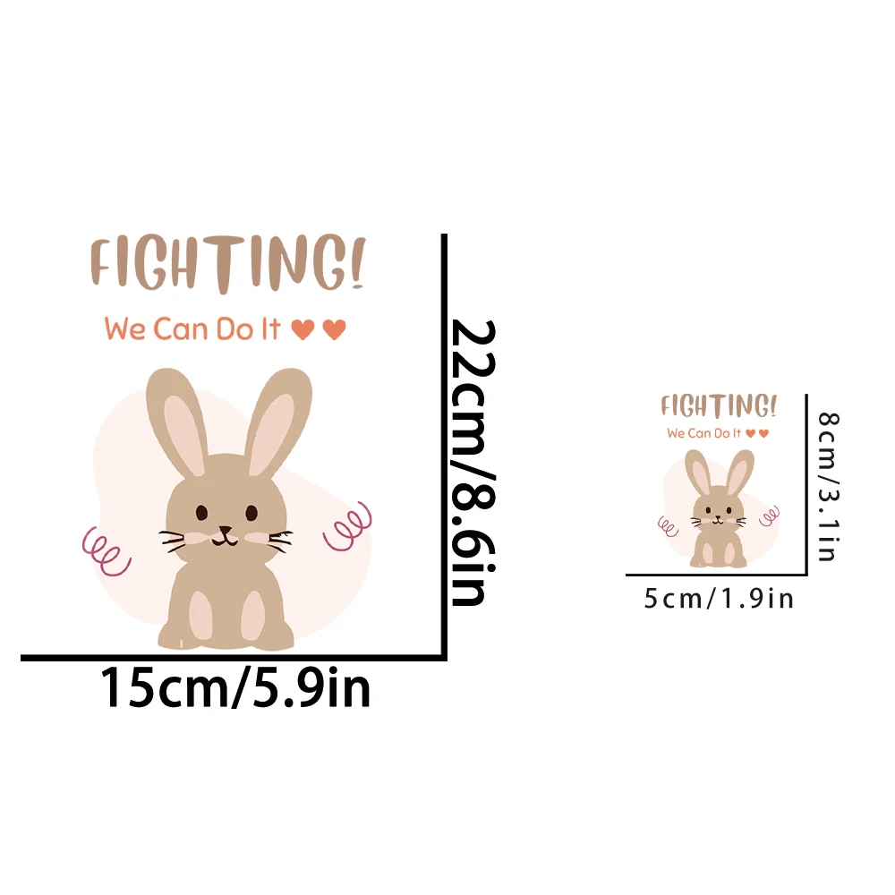 Cute Little Bunny Dtf Transfers Ready to Press Iron on Patch Iron on Patch per vestiti camicie Transfer abbigliamento fai da te cucito arti