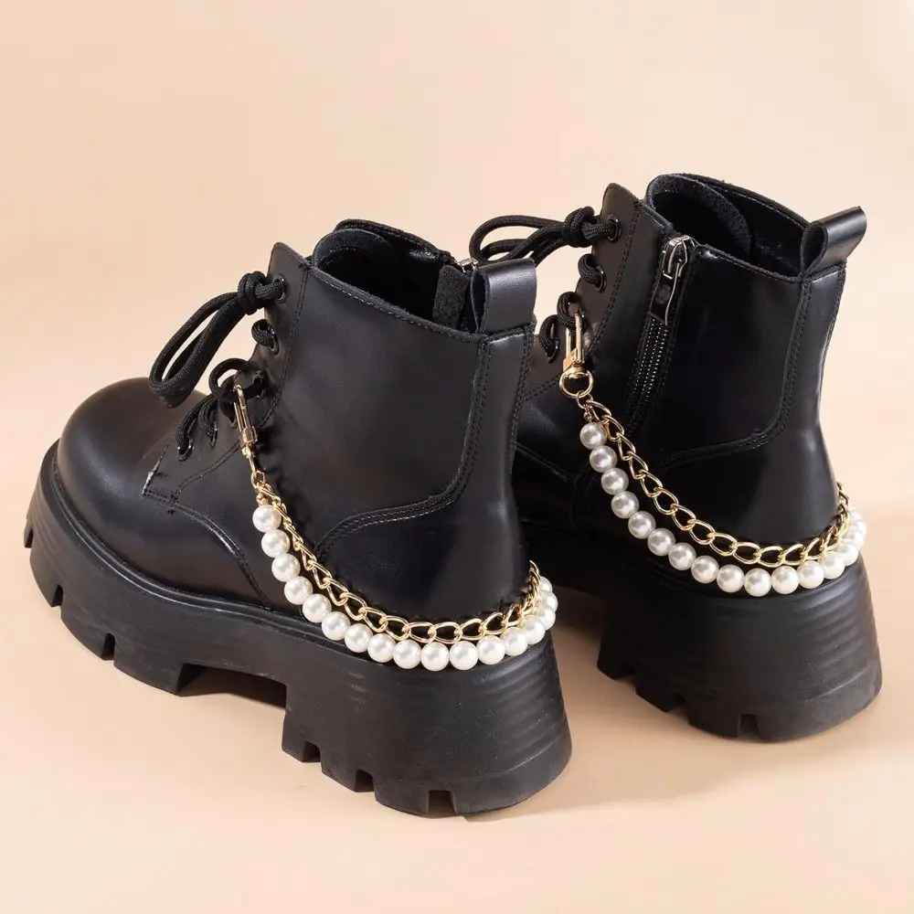 New 32cm Bag Extender Chain DIY Handbag Hanging Buckle Pearl Chain Strap Bag Accessory