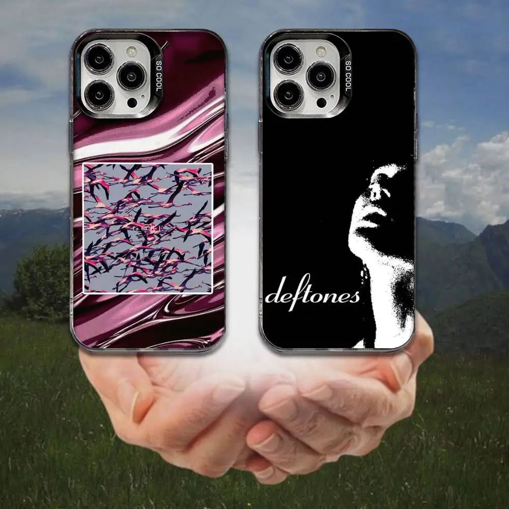 

D-Deftones Gore Phone Case For iPhone 16,15,14,13,12,11,8,7,Pro,Max,Plus,Mini,XS,SE Anti Fall Black Matte Hard