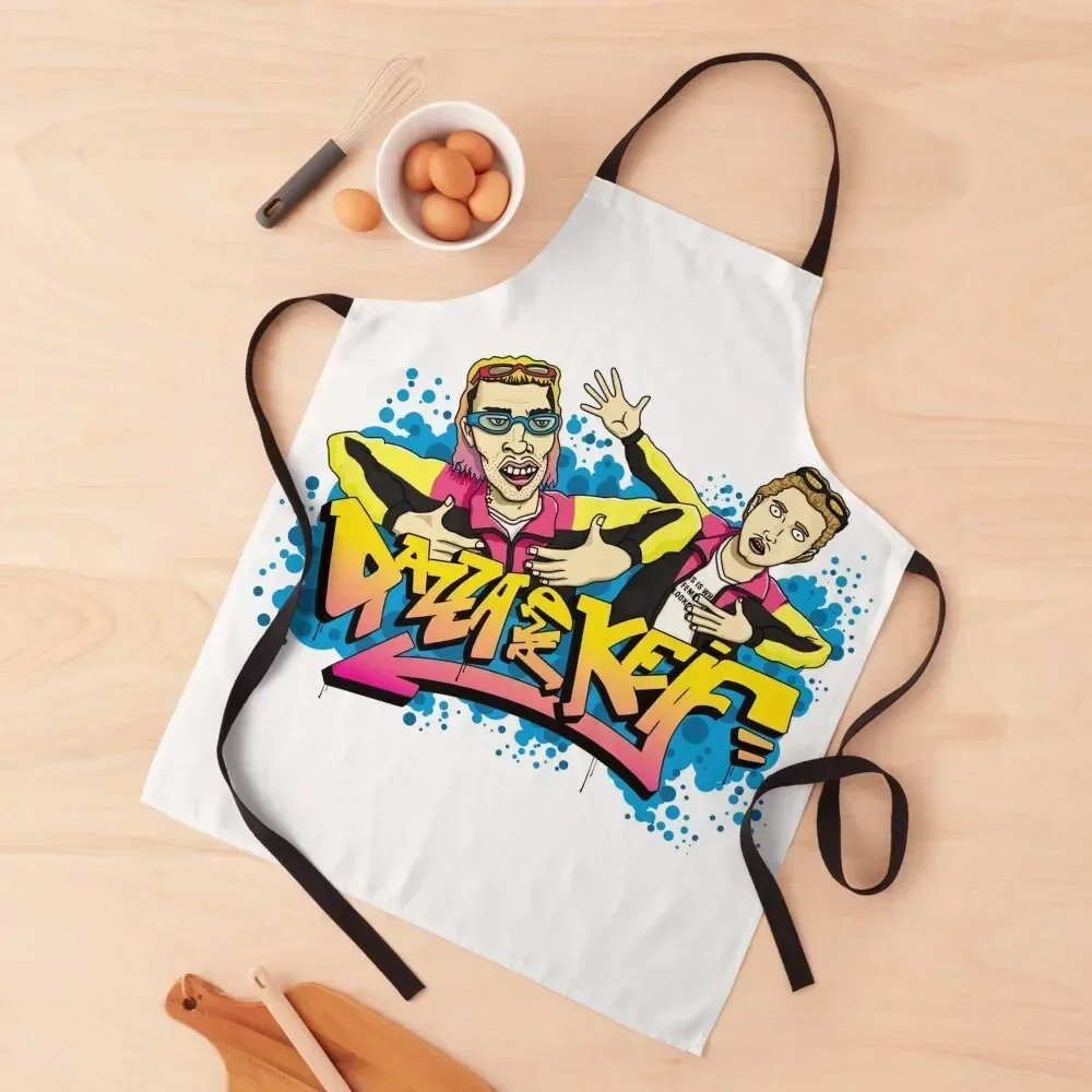 Dazza and Keif Merch Apron Kitchen Kawaii Accessories Men gift Chef Uniform Women Apron