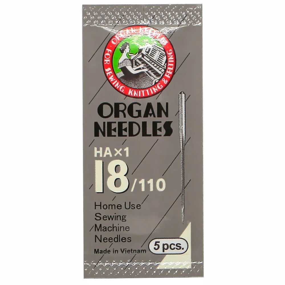 Size 8,9,10,11,12,14,16 ,18Organ Flat Shank15x1 HAx1 130/705 All Size Home Sewing Machine Needles Assorted Replacement 5pcs/pack