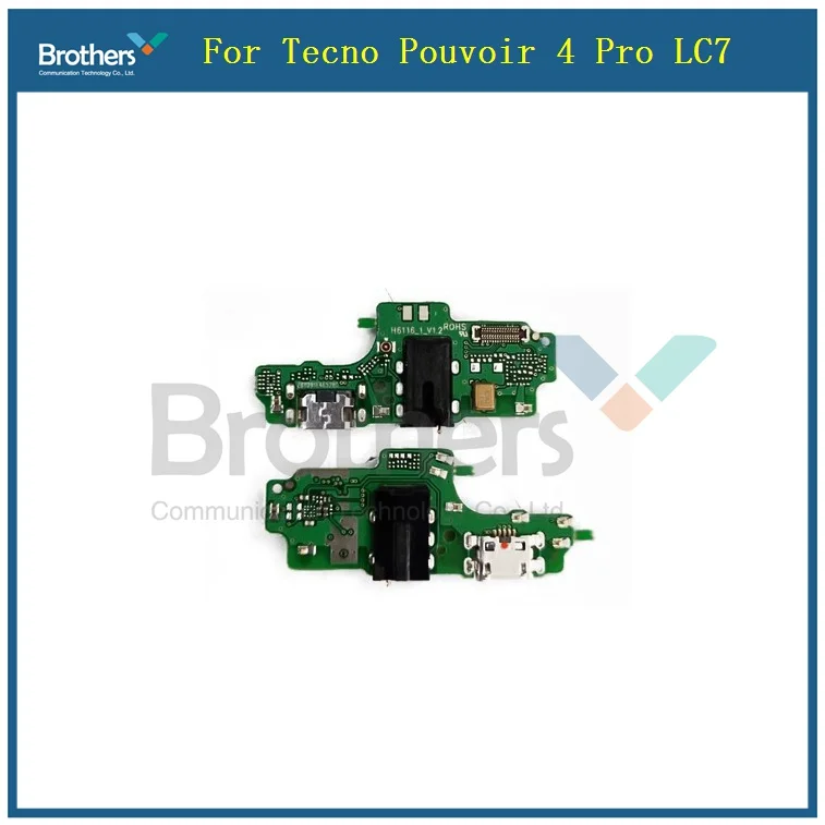 High Quality With IC USB Charging Dock Port Board Plug Socket Jack Connector Flex Cable For Tecno Pouvoir 4 Pro LC7 Repair Parts