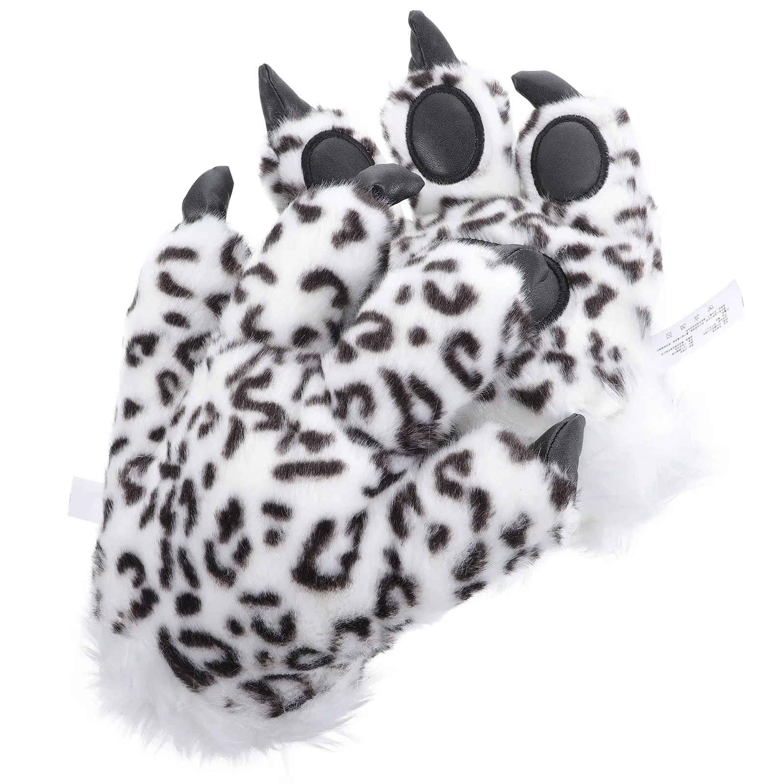 

1Pair Snow Leopards Claw Gloves Thick Warm Winter Mittens Soft Animal Paw Gloves Suitable for Carnival Halloween Cosplay