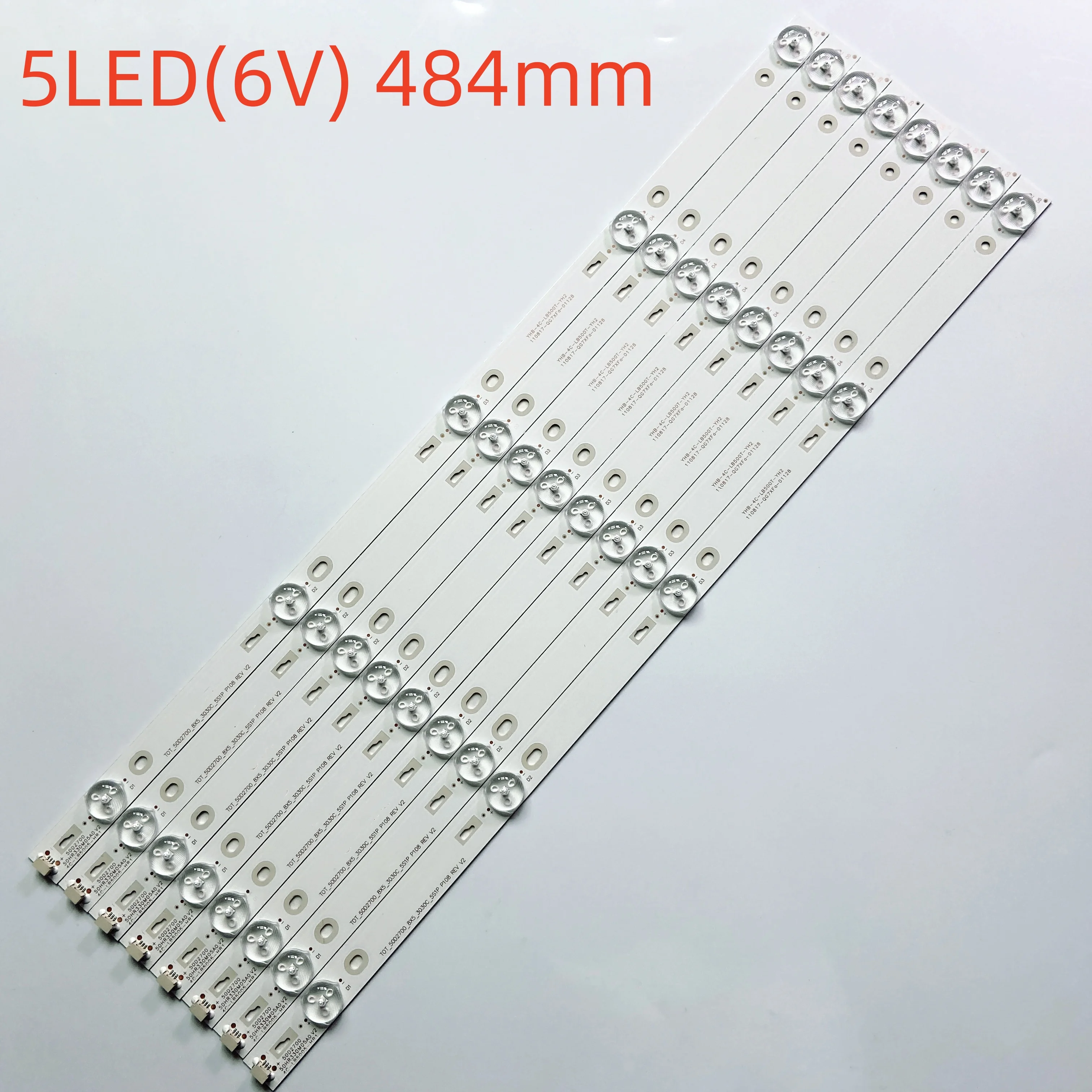 

5LED LED backlight strip(8) for TCL 50D2700 F50S3803 LVF500NDEE 50FS3800 LED50D2720 LVF500AUOY TV 50FA3213 TOT_50D2700
