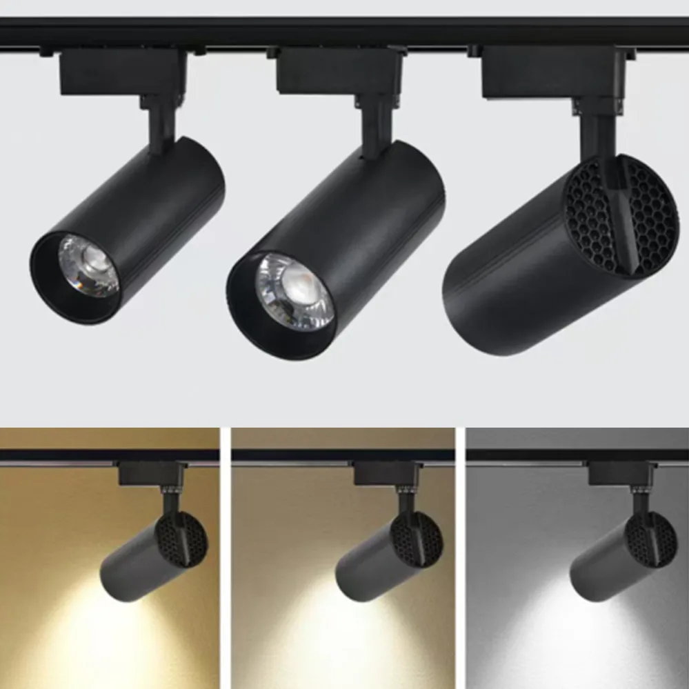 

Set COB LED Track Lamp AC175-265V Track Light Spotlight 10W 20W 30W For Indoor Store kitchen Bedroom Spot Rail Light Lighting