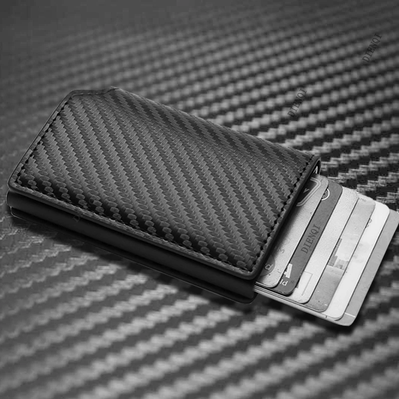 Carbon Fiber Bank Credit Card Holder Men Wallets Luxury Smart Minimalist Wallet Men Women Slim Cardholder Creditcard Case Choice