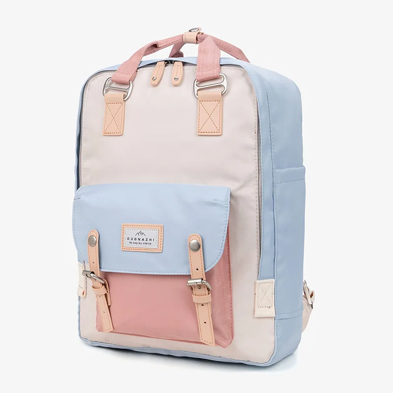 

Korean Fashion College Backpacks Junior High School Students Large Capacity Schoolbag 15.6/14 Inches Laptop Travel Shoulder Bag