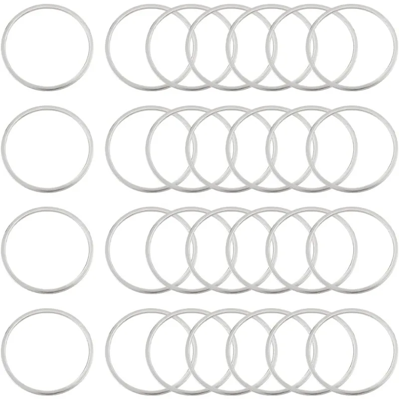 

100pcs O Ring Link Charm Stainless Steel Linking Rings Circle Frames Connectors Ring Jewelry Links for Bracelet Necklace Jewelry