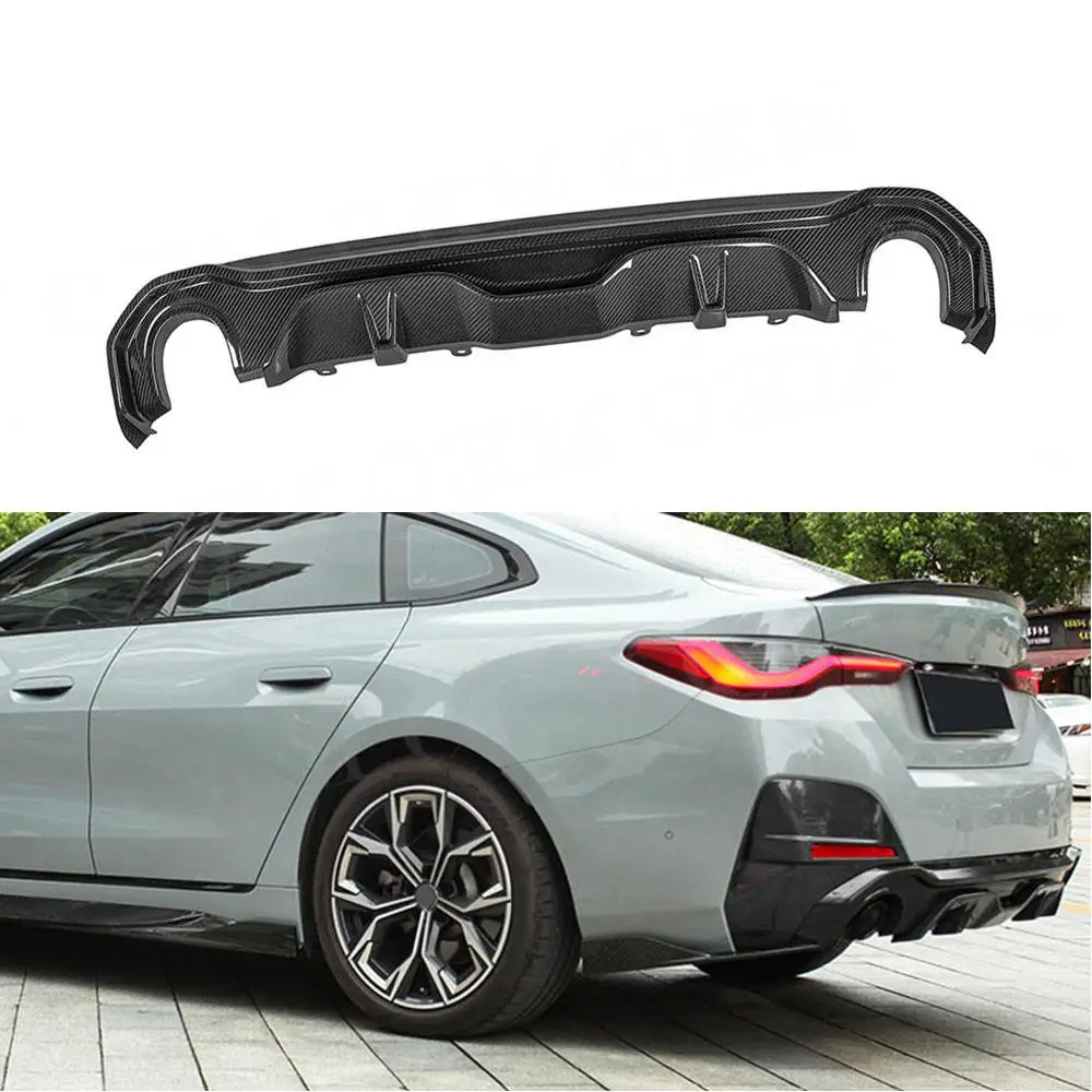 

Dry Carbon Fiber Bumper Guard for BMW 4 Series G26 M Sport Sedan 2020+ Rear Bumper Diffuser Lip Car Accessories